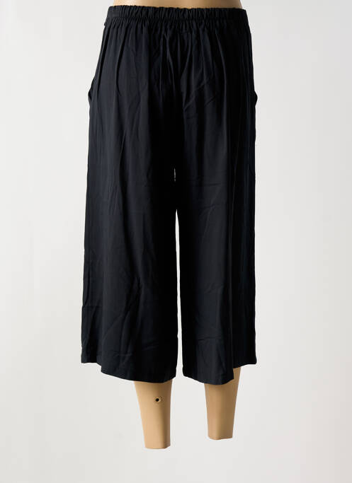 Pantalon trei sferturi negru COULEURS DU TEMPS femeie