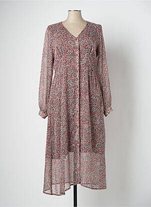 Rochie lungă maro ANDAM femeie