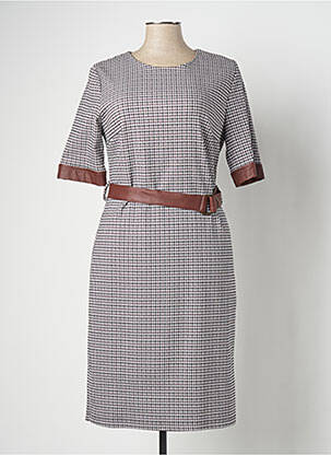 Rochie midi gri ESTEL COLLECTION femeie