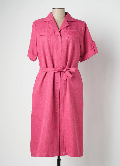 Rochie midi roz VALMODE femeie