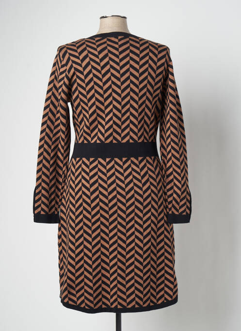 Rochie midi maro MARBLE femeie