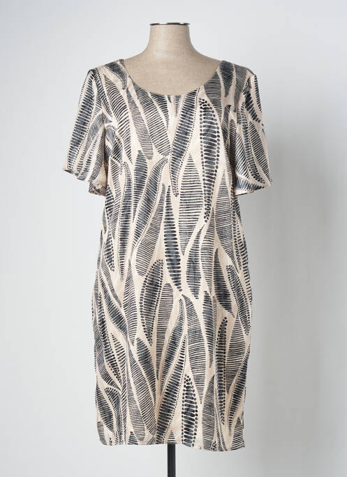 Rochie midi bej SIGNE NATURE femeie