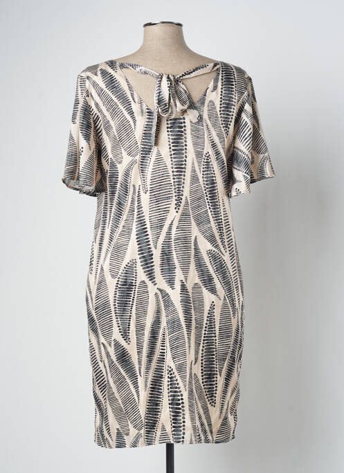 Rochie midi bej SIGNE NATURE femeie