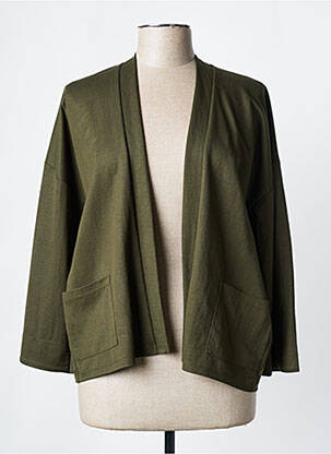 Vestă cu mâneci lungi mâneci 3/4 verde WNT COLLECTION femeie