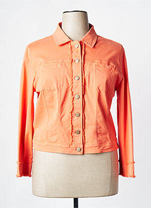 Jachete casual buzunare portocalie SIGNE NATURE femeie