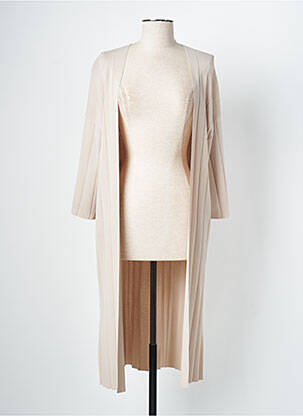 Vestă cu mâneci lungi bej WNT COLLECTION femeie