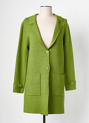 Vestă cu mâneci lungi verde SCORZZO femeie