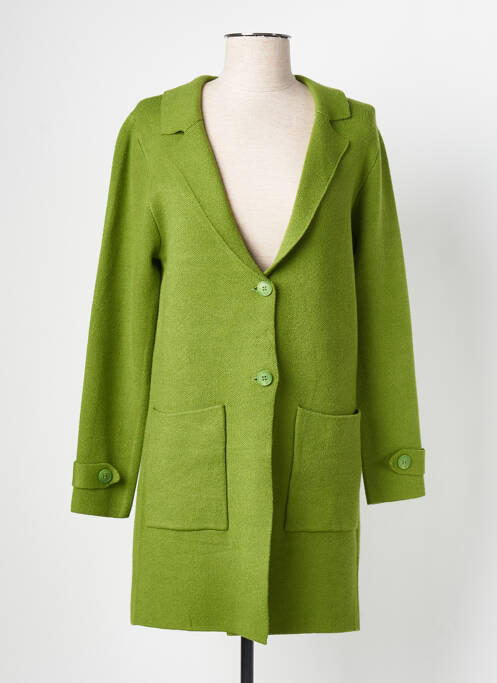 Vestă cu mâneci lungi verde SCORZZO femeie