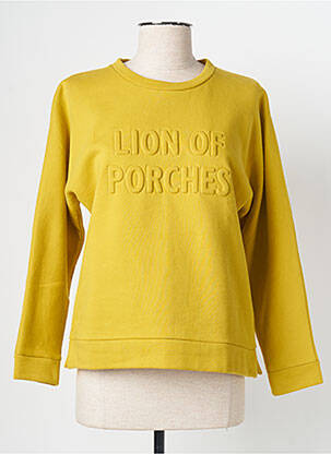 Hanorac elasticitate mâneci lungi galben LION OF PORCHES femeie