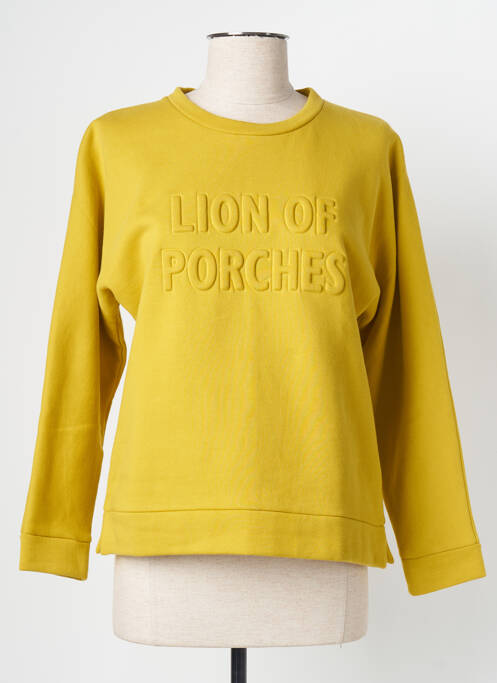 Hanorac elasticitate mâneci lungi galben LION OF PORCHES femme