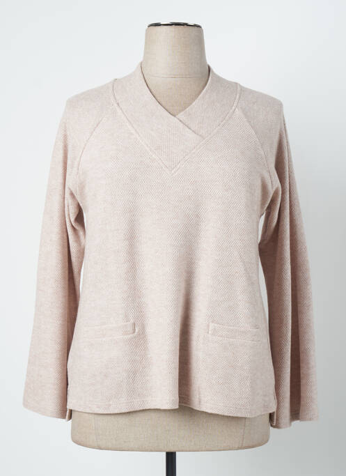 Pulover cu guler înalt maro PAZ TORRAS femeie