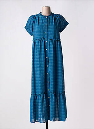 Rochie lungă albastru VAN-DOS femeie