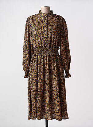 Rochie midi maro MARBLE femeie