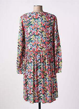 Rochie midi imprimeu floral mâneci lungi roz C'EST BEAU LA VIE femeie