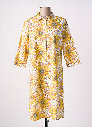 Rochie midi galben SIGNE NATURE femeie