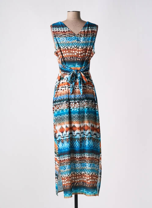 Rochie lungă albastru SIGNATURE femeie