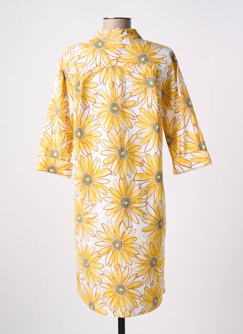 Rochie midi galben SIGNE NATURE femeie