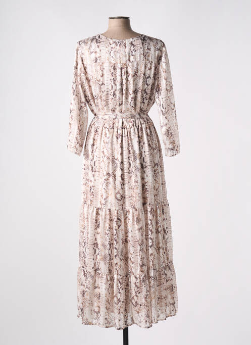 Rochie lungă bej ANDAMIO femeie