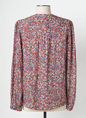 Cămașă imprimeu floral mâneci lungi roz C'EST BEAU LA VIE femeie