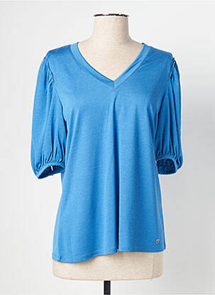 Tricou albastru MARBLE femeie