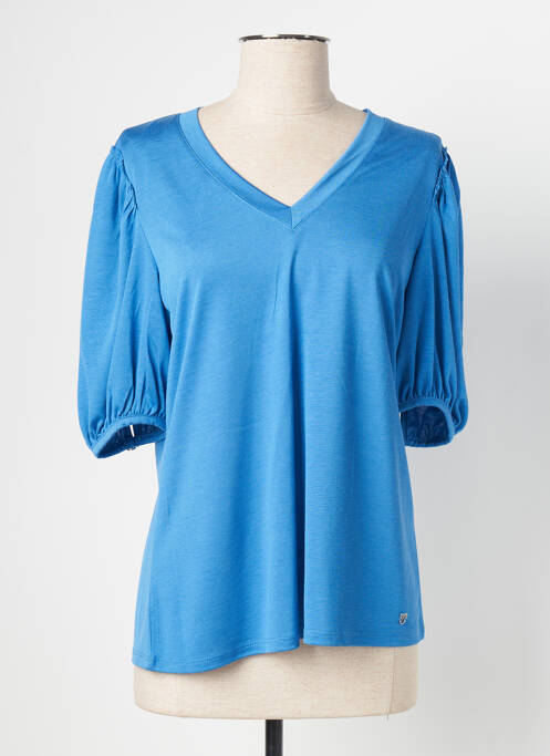 Tricou albastru MARBLE femeie