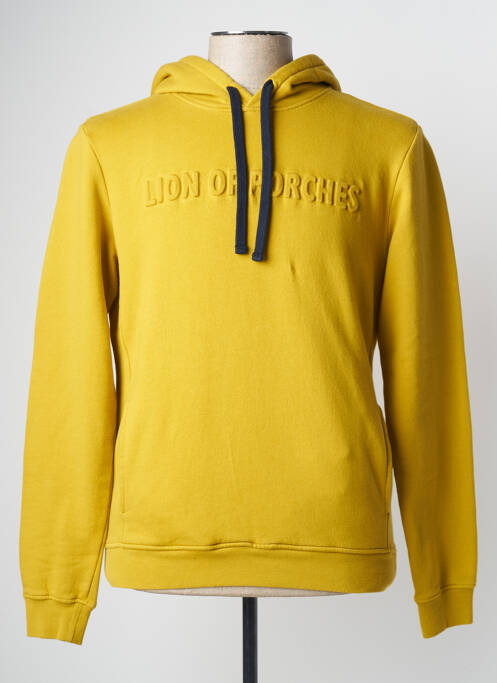 Hanorac cu glugă galben LION OF PORCHES bărbat