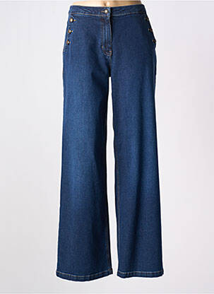 Blugi cu croială evazată albastru SIGNE NATURE femeie