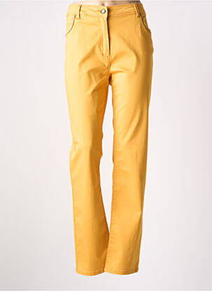 Pantalon slim buzunare galben DIANE LAURY femeie