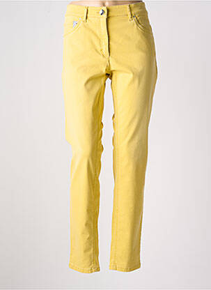 Pantalon slim galben ZERRES femeie