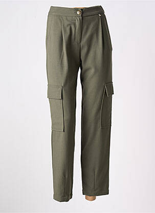 Pantalon cargo croială dreaptă verde KOCCA femeie