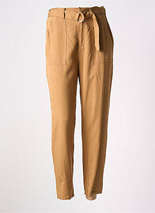 Pantalon slim talie elastică bej KOCCA femeie