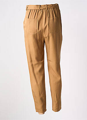 Pantalon slim talie elastică bej KOCCA femeie