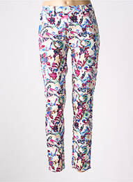 Pantalon slim talie elastică violet TRAMONTANA femeie