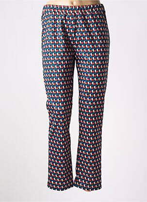 Pantalon slim talie elastică albastru ESTEL COLLECTION femeie