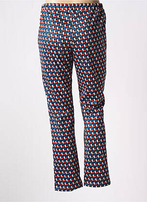 Pantalon slim talie elastică albastru ESTEL COLLECTION femeie