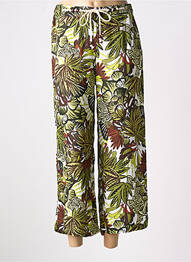 Pantalon 7/8 talie elastică verde DIANE LAURY femeie