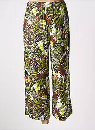 Pantalon 7/8 talie elastică verde DIANE LAURY femeie