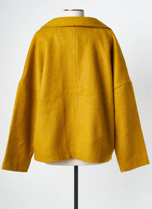 Palton scurt galben AGATHE & LOUISE femeie