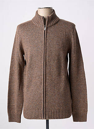 Vestă cu mâneci lungi maro CAMBRIDGE bărbat