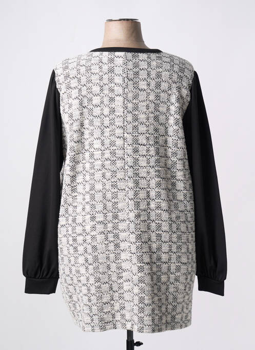 Vestă cu mâneci lungi gri ZHENZI femeie