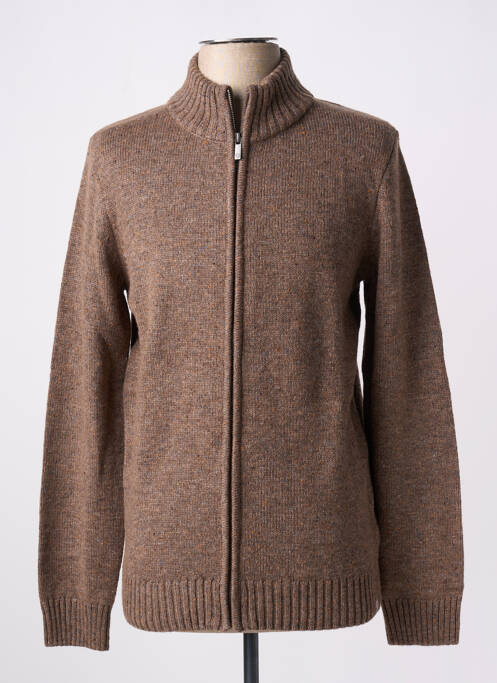 Vestă cu mâneci lungi maro CAMBRIDGE bărbat