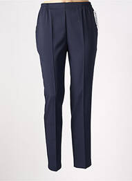 Pantalon drept talie elastică mărime normală albastru GEVANA femme