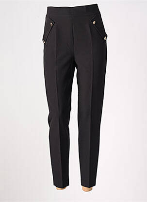 Pantalon 7/8 talie înaltă talie înaltă negru KOCCA femeie