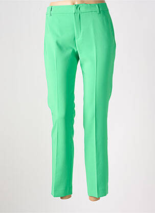 Pantalon 7/8 talie elastică mărime normală verde SIGNATURE femeie