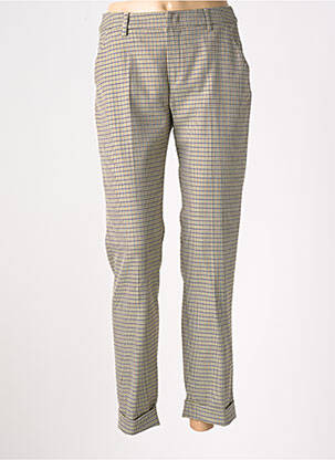 Pantalon 7/8 talie elastică mărime normală bej SIGNATURE femeie