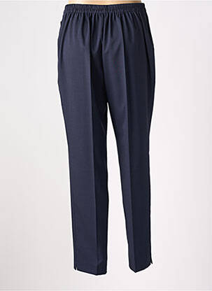 Pantalon drept talie elastică mărime normală albastru GEVANA femeie