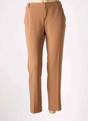 Pantalon 7/8 talie elastică mărime normală maro SIGNATURE femeie