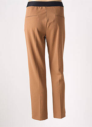Pantalon 7/8 talie elastică mărime normală maro SIGNATURE femeie