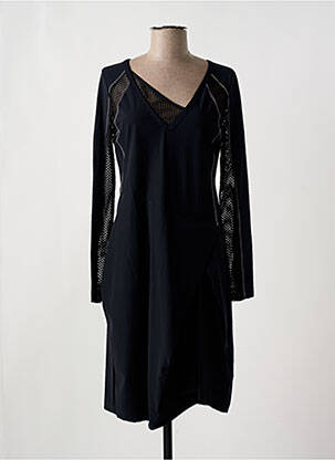 Rochie midi mâneci lungi mâneci lungi negru MC PLANET femeie