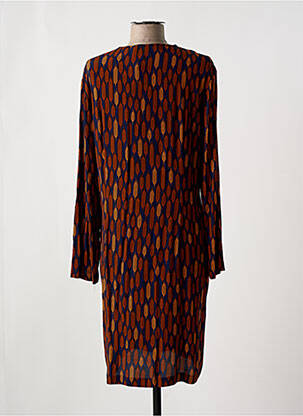 Rochie midi imprimeu fantezie mâneci lungi albastru NICE THINGS femeie